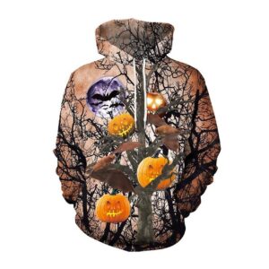 Halloween Jack O Lantern Pumpkin Lantern 3D Printed Hoodie/Zipper Hoodie - baedc8bff27e