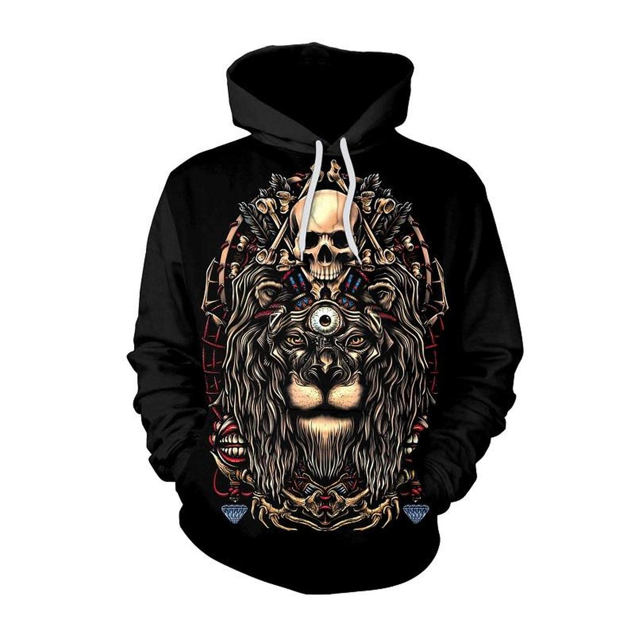 Halloween Lion And Skull Print 3D Printed Hoodie/Zipper Hoodie - e8f7f582e3e9 Halloween Lion And Skull Print 3D Printed Hoodie/Zipper Hoodie - e8f7f582e3e9