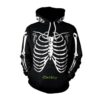 Halloween Skeleton Print 3D Printed Hoodie/Zipper Hoodie - c639b688ee6d