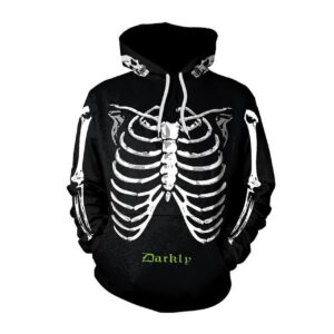 Halloween Skeleton Print 3D Printed Hoodie/Zipper Hoodie - c639b688ee6d