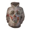 Halloween Zombie Face Print 3D Printed Hoodie/Zipper Hoodie - 0ce8d5f31eb8