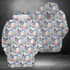 Happy Flamingo 3D Printed Hoodie/Zipper Hoodie - 99254294f936