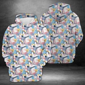 Happy Flamingo 3D Printed Hoodie/Zipper Hoodie - 99254294f936