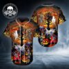 Happy Halloween Skull Baseball Jersey