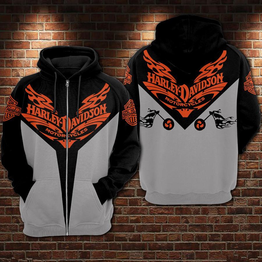 Harley Davidson 3D Printed Hoodie/Zipper Hoodie - 8b10757ac7e0 Harley Davidson 3D Printed Hoodie/Zipper Hoodie - 8b10757ac7e0