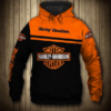 Harley Davidson 3D Printed Hoodie/Zipper Hoodie - a1f3a54d79b3