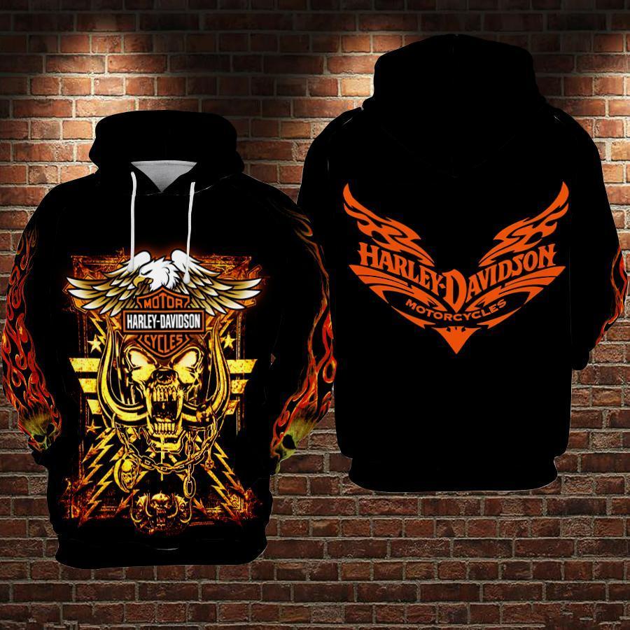 Harley Davidson 3D Printed Hoodie/Zipper Hoodie - e275af460eb9 Harley Davidson 3D Printed Hoodie/Zipper Hoodie - e275af460eb9