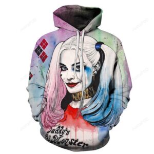Harlley Quinn Hoodies 3D Hoodies Men Sweatshirts Movie Funny Pullover Hooded Tracksuits Fashion Novelty Joker Printed Male Coats - 32c96dc5ebeb