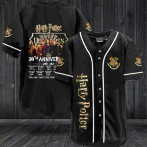 Harry Potter 20Th Anniversary 2001-2021 Baseball Jersey Shirt