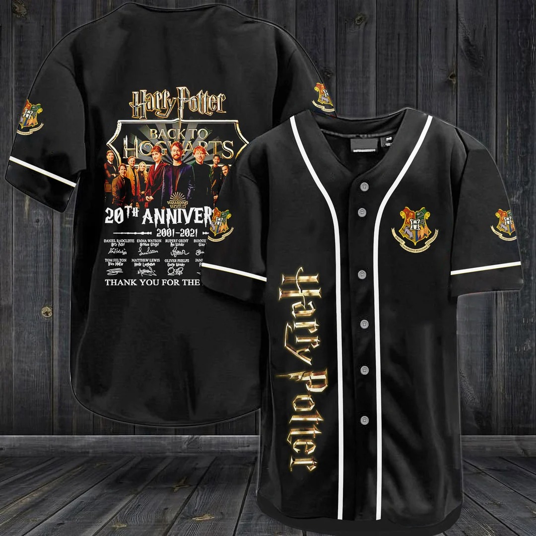 Harry Potter 20Th Anniversary 2001-2021 Baseball Jersey Shirt Harry Potter 20Th Anniversary 2001-2021 Baseball Jersey Shirt