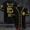 Harry Potter Hufflepuff Run Like You’Re Late For Platform 9 34  Baseball Jersey