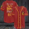 Harry Potter Run Like You’Re Late For Platform 9 3-4 Gryffindor Red Baseball Jersey