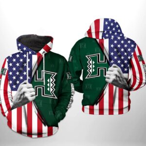 Hawaii Rainbow Warriors NCAA US FLag 3D Printed Hoodie/Zipper Hoodie - 2ed204147b99