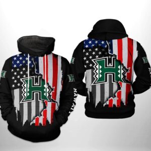 Hawaii Rainbow Warriors NCAA US Flag 3D Printed Hoodie/Zipper Hoodie - 1630e0071daf