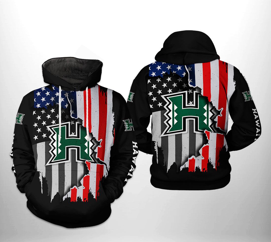 Hawaii Rainbow Warriors NCAA US Flag 3D Printed Hoodie/Zipper Hoodie - 1630e0071daf Hawaii Rainbow Warriors NCAA US Flag 3D Printed Hoodie/Zipper Hoodie - 1630e0071daf