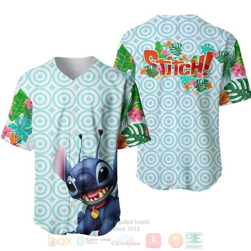 Hawaiian Stitch Flowery Pattern All Over Print Baseball Jersey Hawaiian Stitch Flowery Pattern All Over Print Baseball Jersey