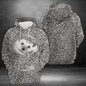 Hedgehog 3D Printed Hoodie/Zipper Hoodie - b909c7793210