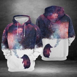 Hedgehog Galaxy 3D Printed Hoodie/Zipper Hoodie - 135943d7195b