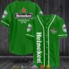 Heineken Beer Green Baseball Jersey