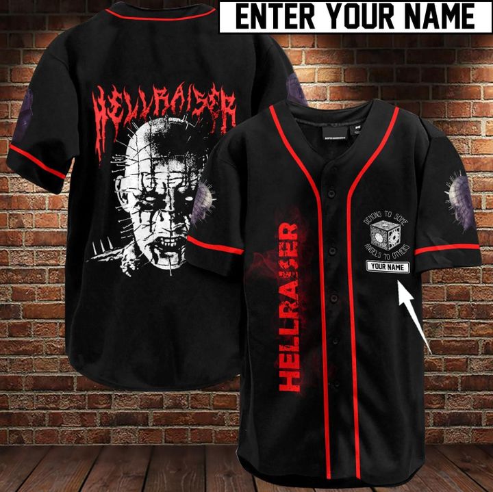 Hellraiser Custom Name Baseball Jersey Hellraiser Custom Name Baseball Jersey