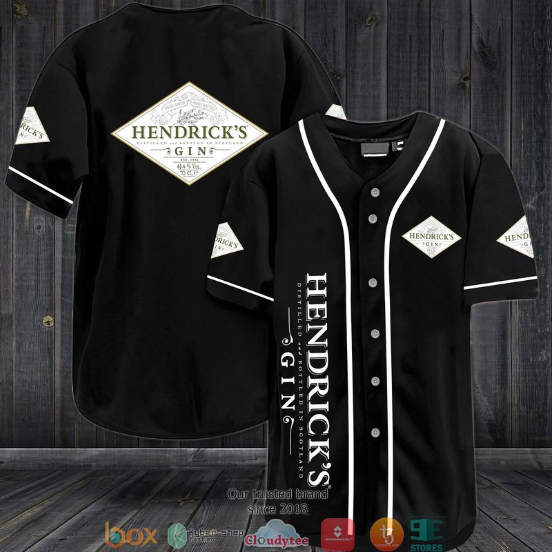 Hendrick’S Gin Black Baseball Jersey Hendrick’S Gin Black Baseball Jersey