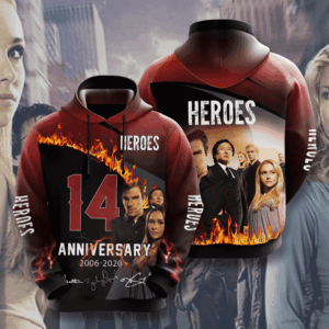 Heroes Movie Character Anniversary 14 Years 3D Hoodie For Men For Women