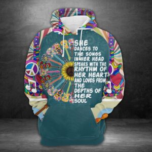 Hippie Guitar 3D Printed Hoodie/Zipper Hoodie - 6e252cd6760a