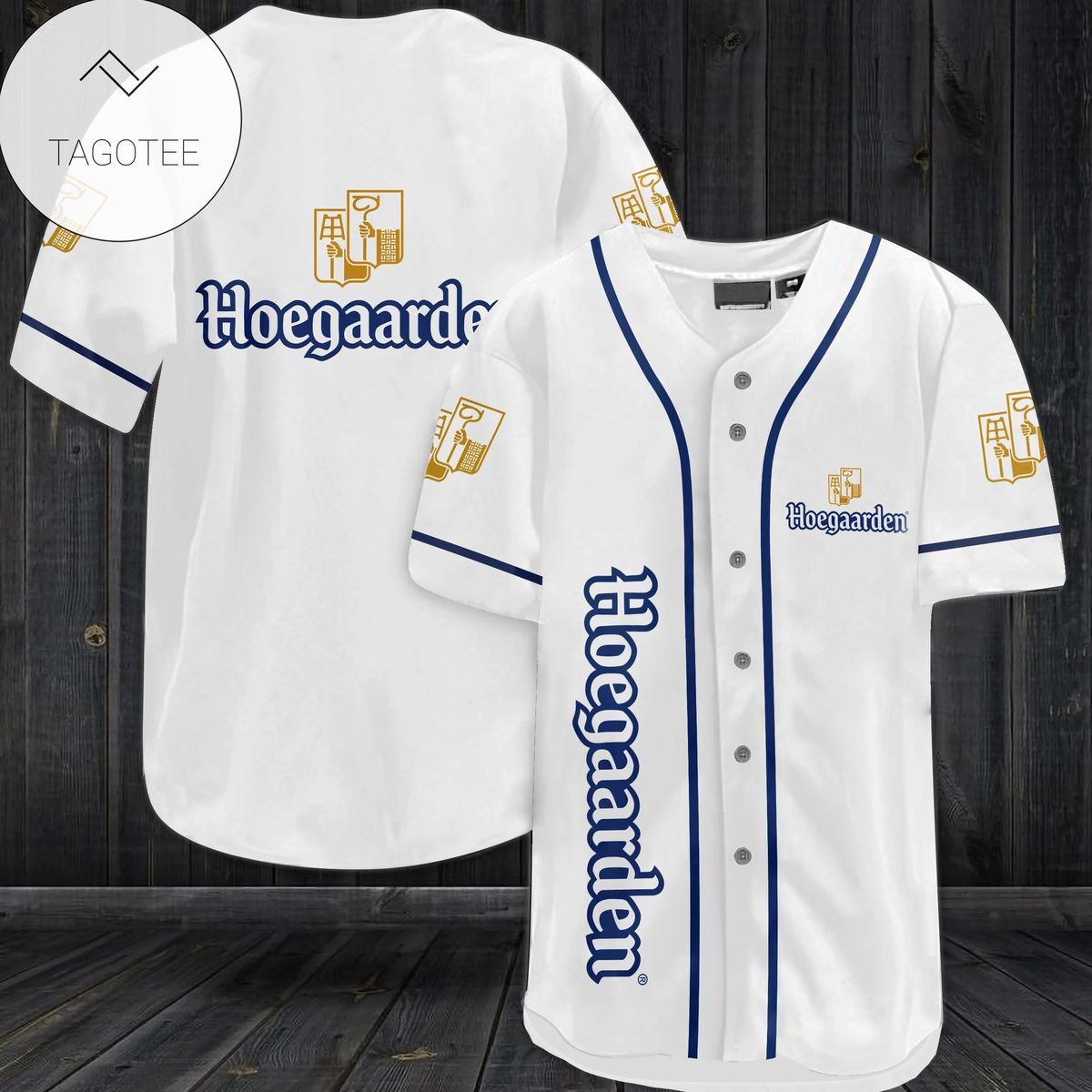 Hoegaarden Beer Logo Baseball Jersey Shirt Hoegaarden Beer Logo Baseball Jersey Shirt