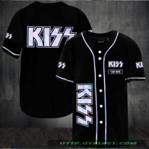 Hologram Kiss Band Personalized Baseball Jersey Shirt