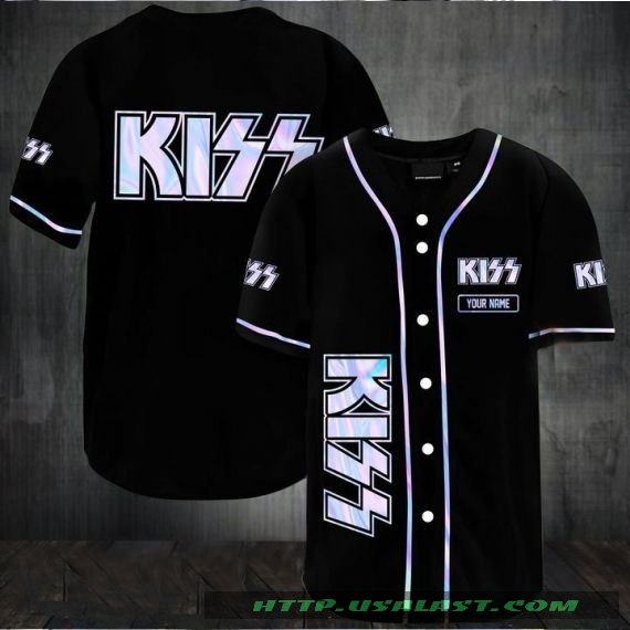 Hologram Kiss Band Personalized Baseball Jersey Shirt Hologram Kiss Band Personalized Baseball Jersey Shirt