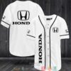 Honda Logo White Baseball Jersey