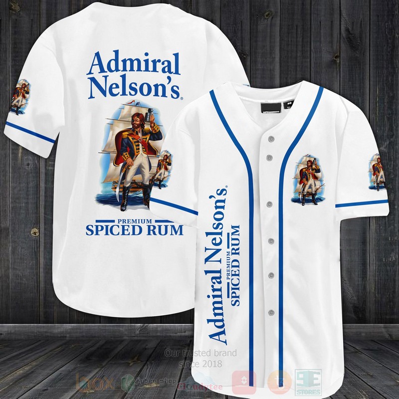 Horatio Nelson Spiced Rum Baseball Jersey Shirt Horatio Nelson Spiced Rum Baseball Jersey Shirt