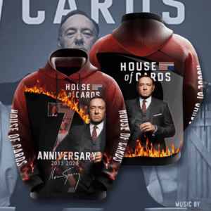 House Of Cards Movie Character Anniversary 7 Years 3D Hoodie For Men For Women