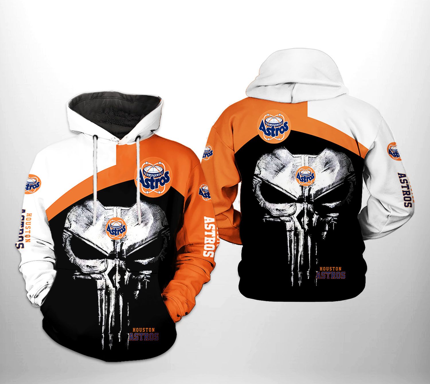Houston Astros MLB Skull Punisher 3D Printed Hoodie/Zipper Hoodie - 794ad41c0976 Houston Astros MLB Skull Punisher 3D Printed Hoodie/Zipper Hoodie - 794ad41c0976