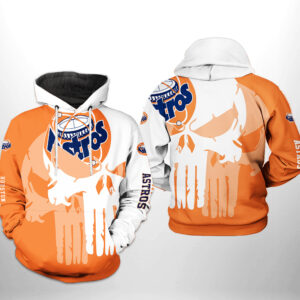 Houston Astros MLB Team Skull 3D Printed Hoodie/Zipper Hoodie - 2c426cf54c97