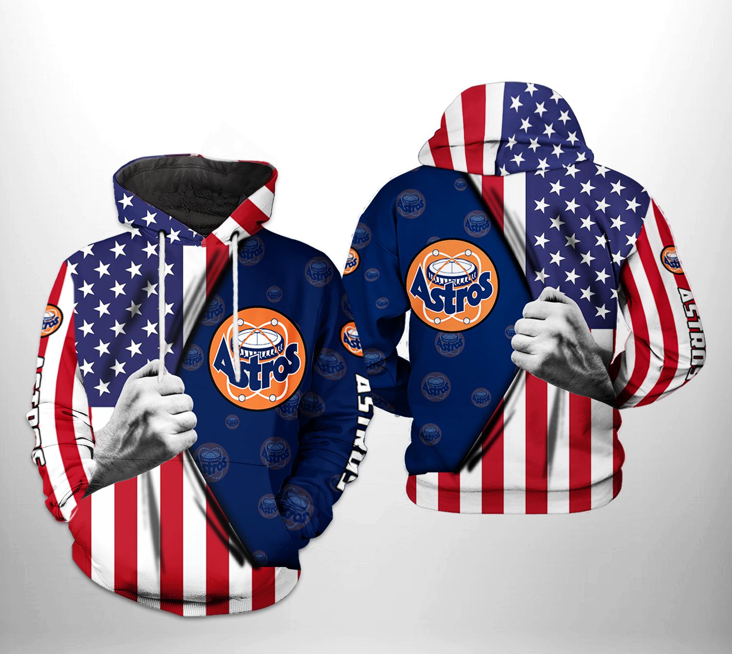 Houston Astros MLB US Flag 3D Printed Hoodie/Zipper Hoodie - f6412b05f8ad Houston Astros MLB US Flag 3D Printed Hoodie/Zipper Hoodie - f6412b05f8ad