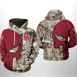 Houston Cougars NCAA Camo Veteran Hunting 3D Printed Hoodie/Zipper Hoodie - 49c8d6e4de8d