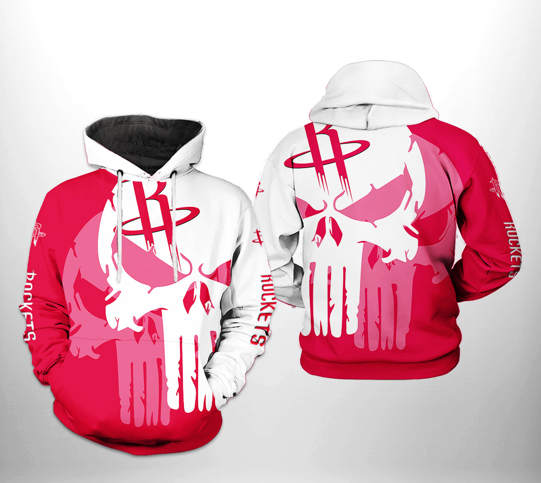 Houston Rockets NBA Team Skull 3D Printed Hoodie/Zipper Hoodie - f2c9b6387179 Houston Rockets NBA Team Skull 3D Printed Hoodie/Zipper Hoodie - f2c9b6387179