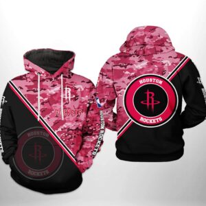 Houston Rockets NBA US Camo Team 3D Printed Hoodie/Zipper Hoodie - 6e9133cc7a17