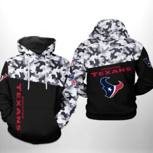 Houston Texans NFL Camo Veteran Team 3D Printed Hoodie/Zipper Hoodie - 7114ed437406