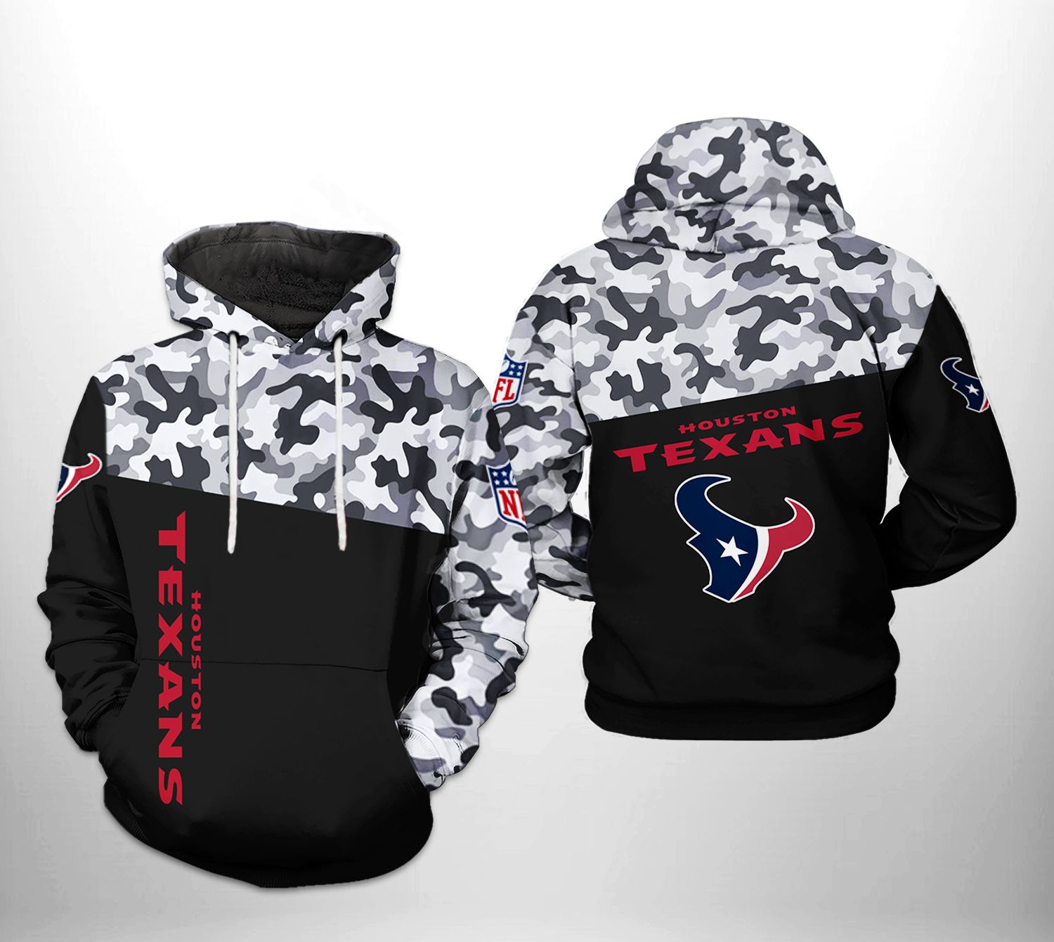 Houston Texans NFL Camo Veteran Team 3D Printed Hoodie/Zipper Hoodie - 7114ed437406 Houston Texans NFL Camo Veteran Team 3D Printed Hoodie/Zipper Hoodie - 7114ed437406
