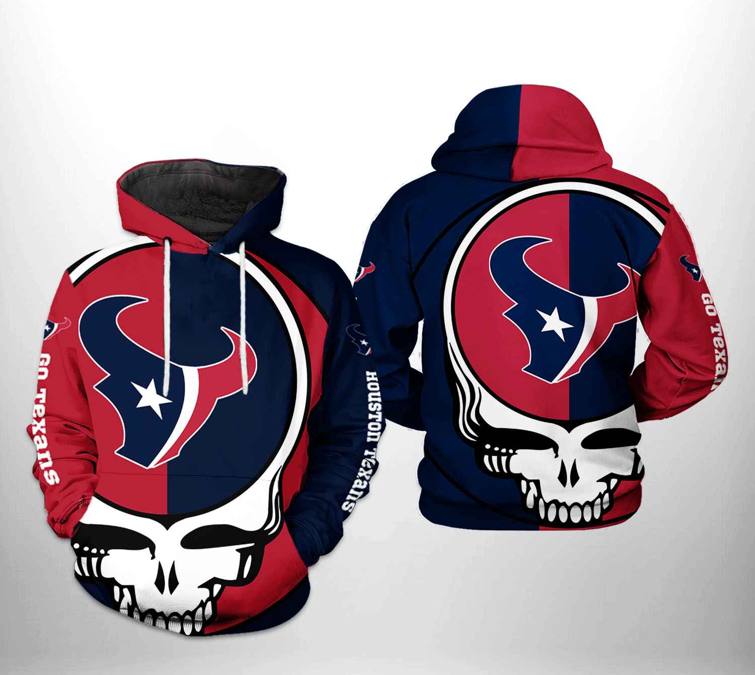 Houston Texans NFL Grateful Dead 3D Printed Hoodie/Zipper Hoodie - 3f568a66c6e1 Houston Texans NFL Grateful Dead 3D Printed Hoodie/Zipper Hoodie - 3f568a66c6e1