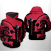 Houston Texans NFL Skull 3D Printed Hoodie/Zipper Hoodie - 5347f9107610