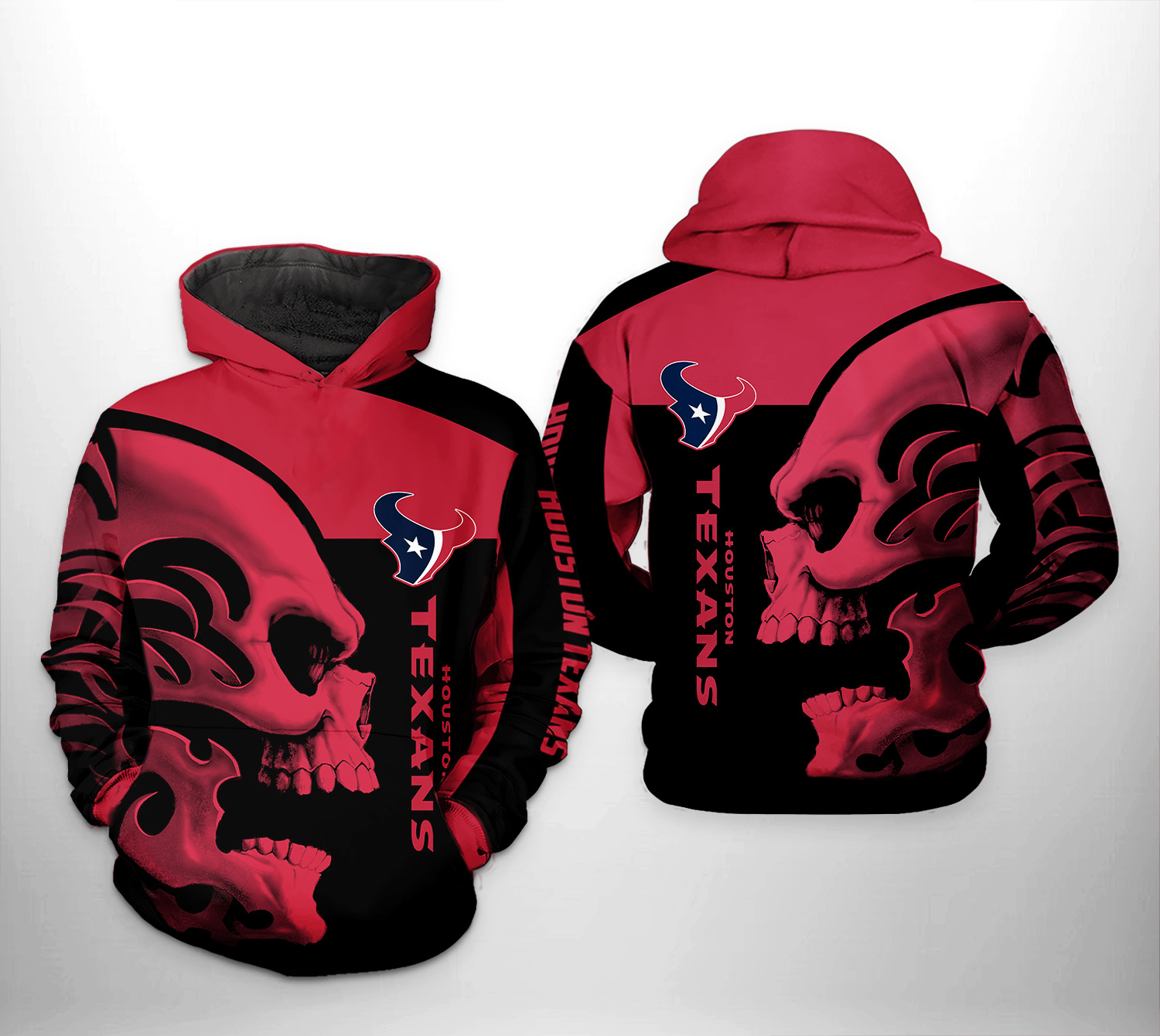 Houston Texans NFL Skull 3D Printed Hoodie/Zipper Hoodie - 5347f9107610 Houston Texans NFL Skull 3D Printed Hoodie/Zipper Hoodie - 5347f9107610