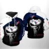 Houston Texans NFL Skull Punisher Team 3D Printed Hoodie/Zipper Hoodie - 9151c486d6a6