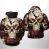 Houston Texans NFL Skull Team 3D Printed Hoodie/Zipper Hoodie - 9c52c1180f10