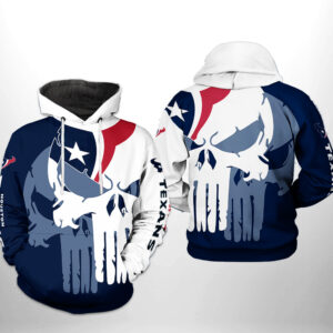Houston Texans NFL Team Skull 3D Printed Hoodie/Zipper Hoodie - aced38bce36e