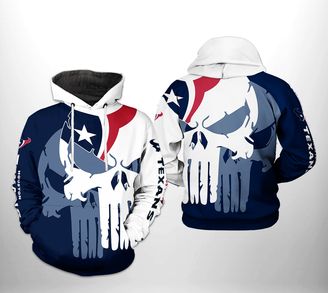 Houston Texans NFL Team Skull 3D Printed Hoodie/Zipper Hoodie - aced38bce36e Houston Texans NFL Team Skull 3D Printed Hoodie/Zipper Hoodie - aced38bce36e