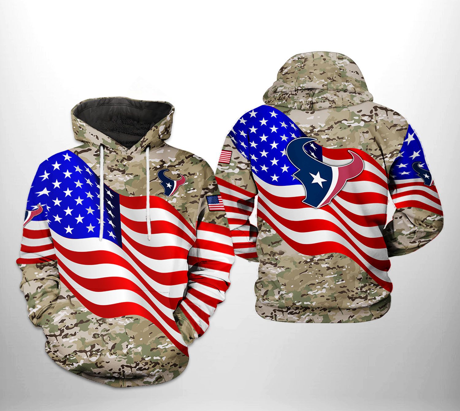 Houston Texans NFL US Flag Camo Veteran Team 3D Printed Hoodie/Zipper Hoodie - db7d73eba8e0 Houston Texans NFL US Flag Camo Veteran Team 3D Printed Hoodie/Zipper Hoodie - db7d73eba8e0