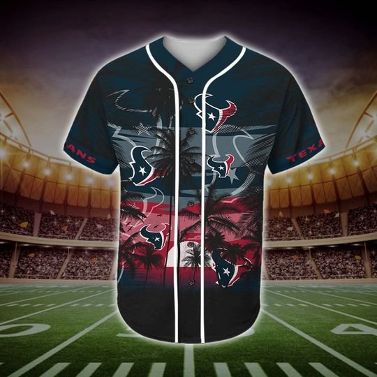Houston Texans Tropical Baseball Jersey Houston Texans Tropical Baseball Jersey